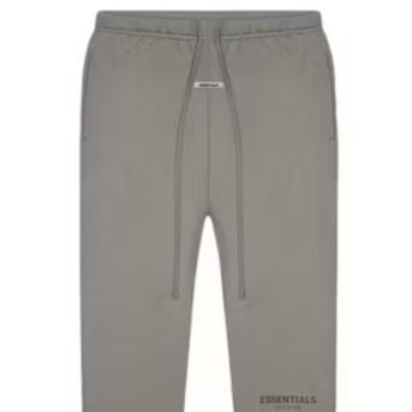 RARE Fear of God Essentials Sweatpants (SS20) Gray Flannel/Charcoal - Picture 1 of 5